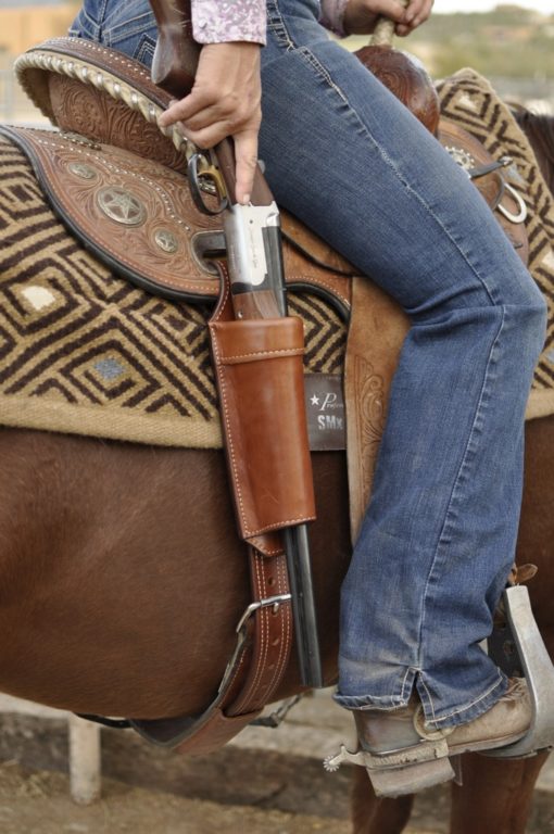 IN STOCK! Long Gun Scabbard Rear Saddle Mount Kenda Lenseigne