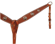 Breast Collar with Crossed Pistol Conchos