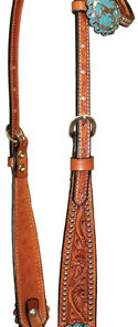 One Ear Pistols and Spots Headstall